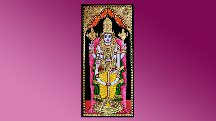 Tanjore Painting of Venkatesa Perumal